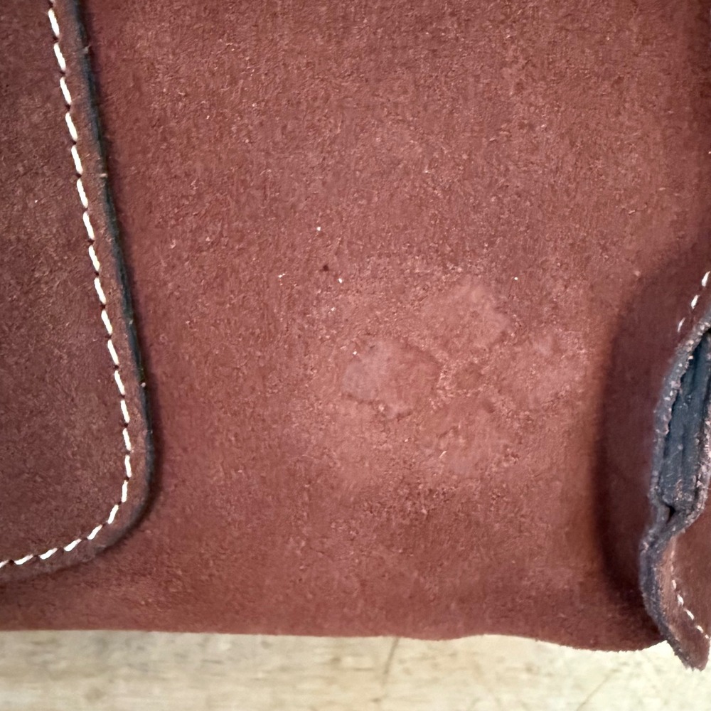 Patricia Nash Brown Suede Woven Whipstitch Crossbody Messenger Bag - Picture 5 of 16